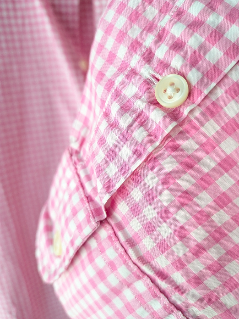 Ralph Lauren Pink Gingham Button-Down Shirt - Picture 4 of 9